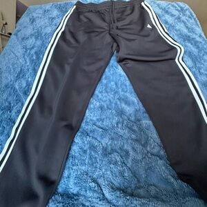 NWT Adidas Men's 3-Stripe Track Pants - Loose Fit Tapered 7/8 Style - Size L